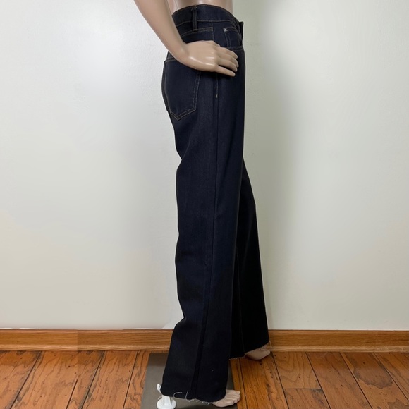 NEW WEWOREWHAT REVOLVE HIGH-WAISTED STRAIGHT LEG JEANS - Picture 5 of 8